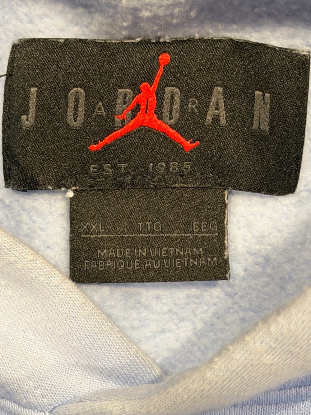 Jordan Light Blue Pullover Hoodie - Picture 4 of 6